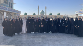 حضور دانشجویان جدیدالورود به برنامه آیین ملی «مهمان مهر» در شهر مقدس قم